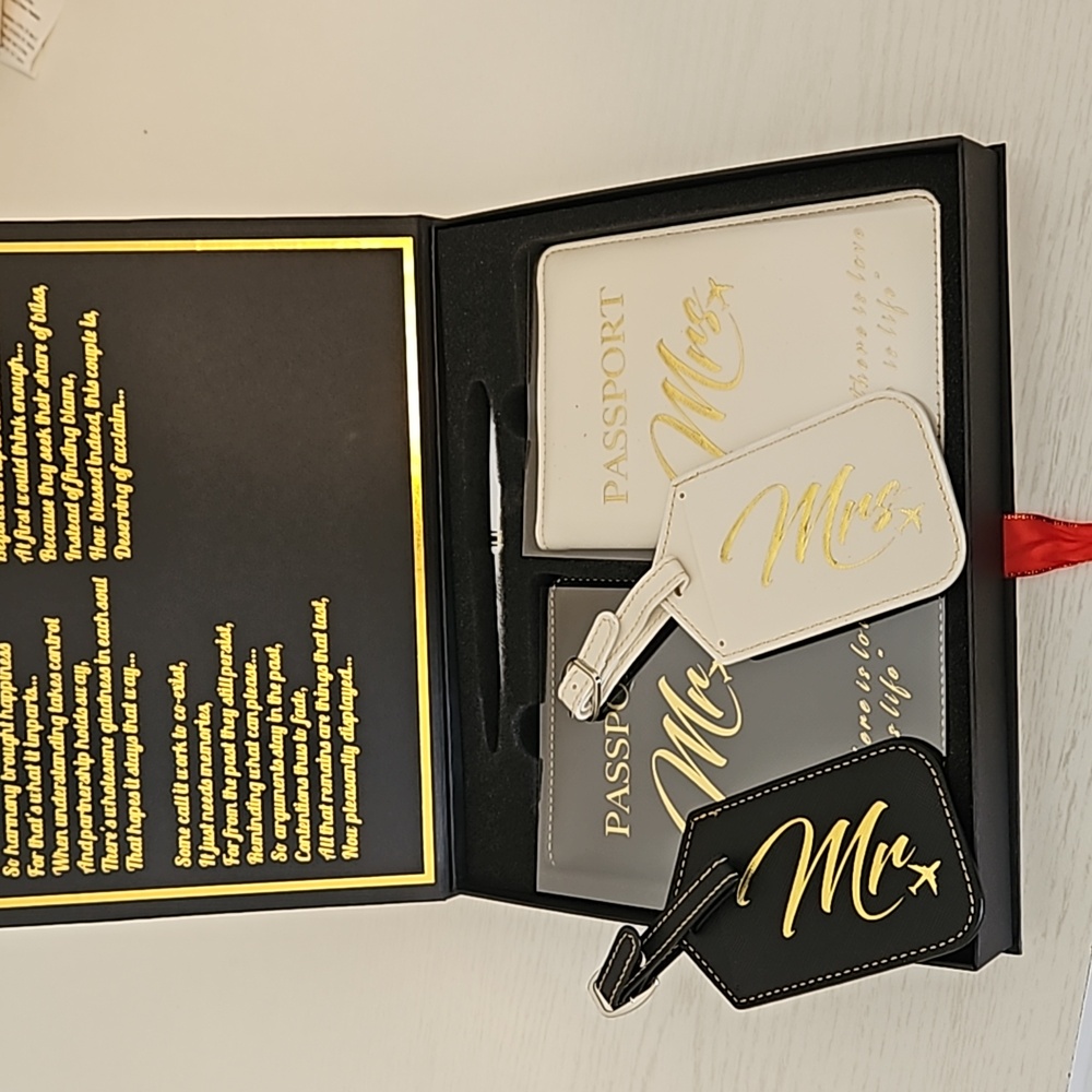 Passport and luggage tags